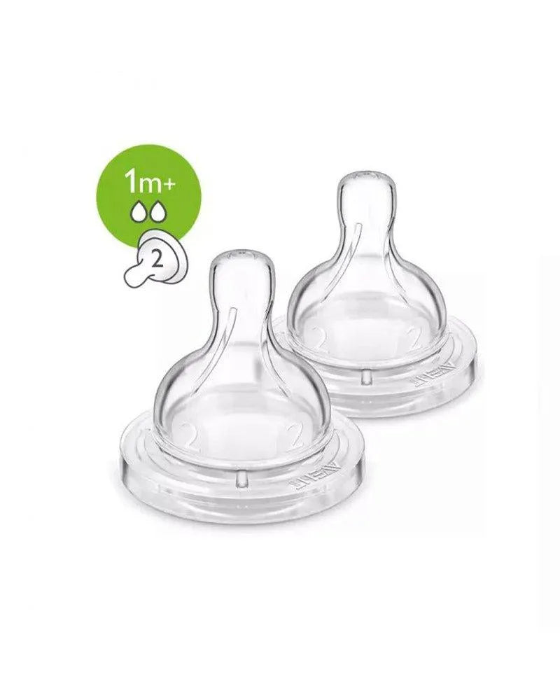 Avent 2 Tétines Classic Anti-Colic Débit Lent 1m+ - Babyboss.ma - Philips Avent - pour bébé maroc