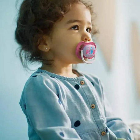 Avent Lot de 2 Sucettes Orthodontiques Ultra Air Happy 6-18m Fille - Philips Avent - Sucettes pour bébé Maroc -www.babyboss.ma