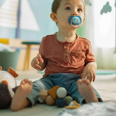Avent Lot de 2 Sucettes Orthodontiques Ultra Air Happy 6-18m Garçon - Philips Avent - Sucettes pour bébé Maroc -www.babyboss.ma