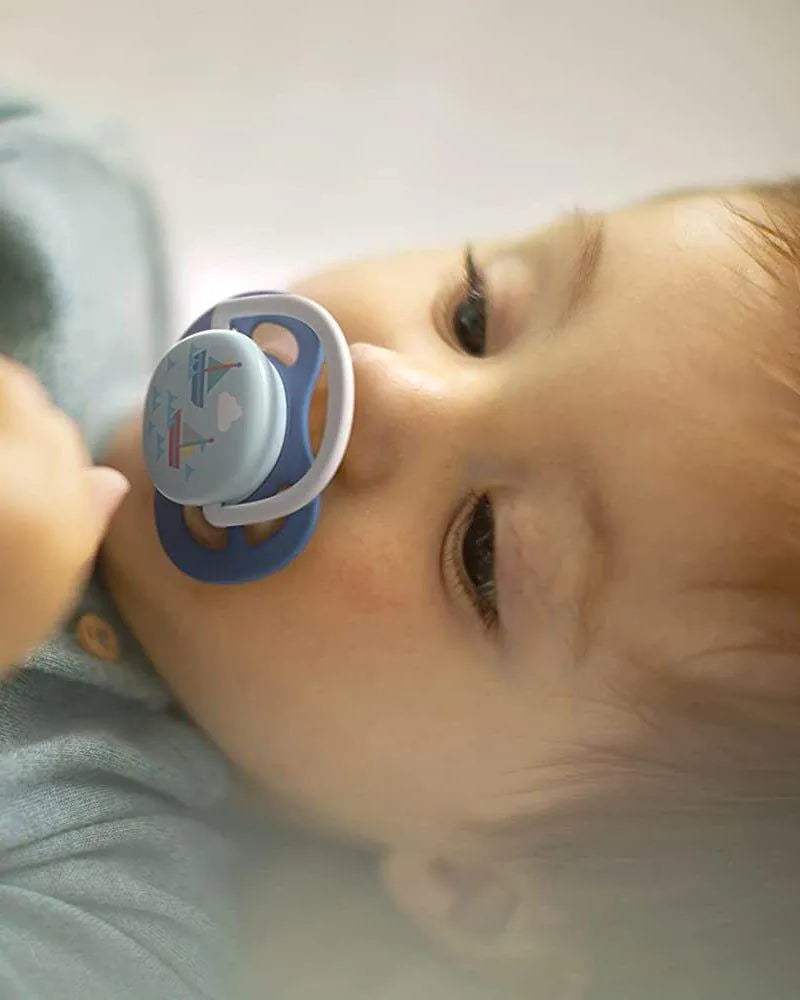 Avent Lot de 2 Sucettes Orthodontiques Ultra Air Happy 6-18m Garçon - Philips Avent - Sucettes pour bébé Maroc -www.babyboss.ma