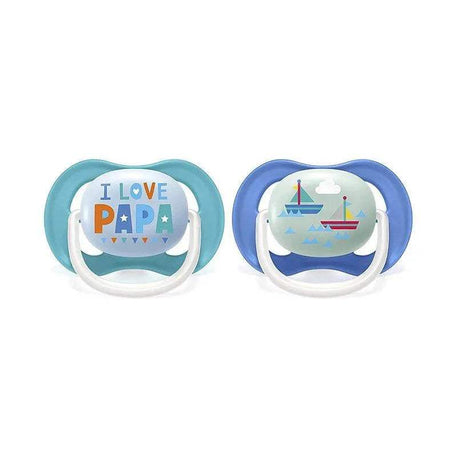 Avent Lot de 2 Sucettes Orthodontiques Ultra Air Happy 6-18m Garçon - Philips Avent - Sucettes pour bébé Maroc -www.babyboss.ma
