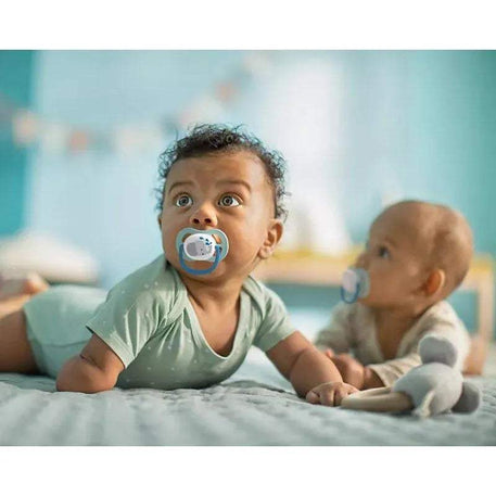 Avent Lot de 2 Sucettes Ultra Air Penguin & Éléphant 0-6m Garçon - Philips Avent - Sucettes pour bébé Maroc -www.babyboss.ma