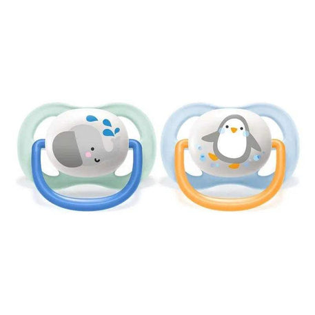 avent-lot-de-2-sucettes-ultra-air-penguin-and-elephant-0-6m-garcon-babyboss-ma-philips-avent-pour-bebe-maroc-1 - Babyboss.ma -bebe-maroc