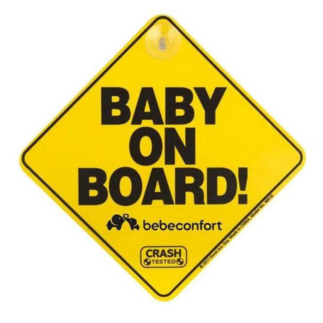 Baby On Board Sticker Plastifié English - Bébé Confort - Bébé Confort - Sécurité Voiture pour bébé Maroc -www.babyboss.ma