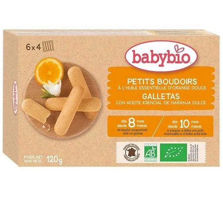 بيبي بيو بودوارس بسكويت بالبرتقال 120 جرام - BABYBOSS