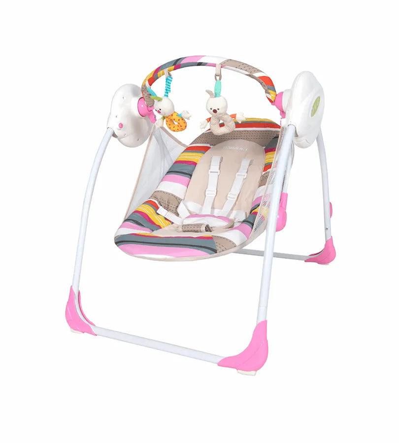 BALANCELLE BÉBÉ SWING RELAX MUSICALE ROSE – MAMALOVE - Babyboss.ma - MAMALOVE - pour bébé maroc