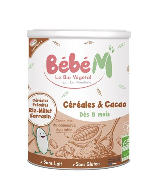 Bébé M Céréales & Cacao 400g - dès 8mois - Babyboss.ma - Bébé M - pour bébé maroc