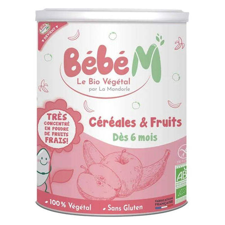 Bébé M Céréales & Fruit 400g - dès 6mois - Bébé M - Céréales & Compotes pour bébé Maroc -www.babyboss.ma