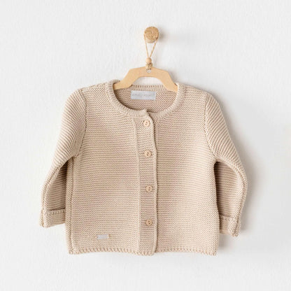 Beige Knitted Cardigan - Babyboss.ma - Andywawa - pour bébé maroc