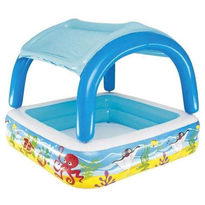 BESTWAY - Piscine avec pare-soleil 140x140x114 cm - bestway - pour bébé Maroc -www.babyboss.ma