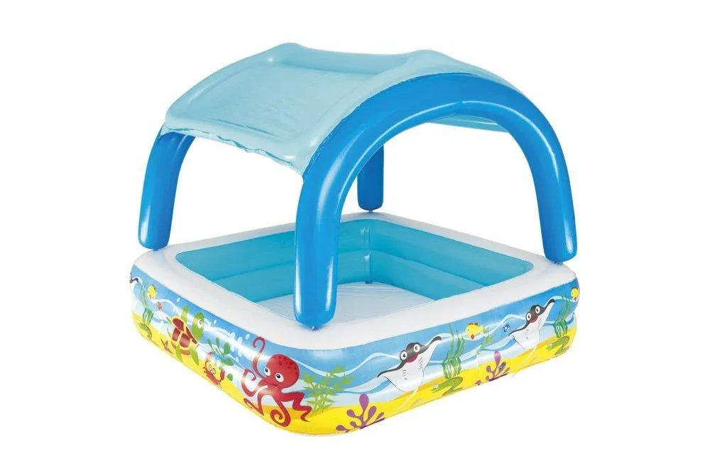 BESTWAY - Piscine avec pare-soleil 140x140x114 cm - Babyboss.ma - bestway - pour bébé maroc