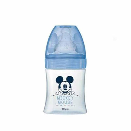 Biberon Dodie Anti-Colique Tétine Ronde 150ml (0-6m) - Mickey Bleu - Dodie - Biberon pour bébé Maroc -www.babyboss.ma
