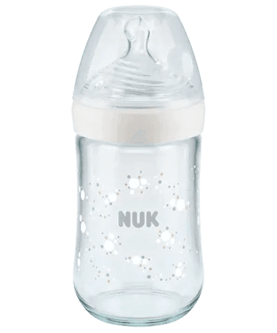 Biberon en verre 240ml NUK Nature Sense avec Temperature Control - NUK - pour bébé Maroc -www.babyboss.ma