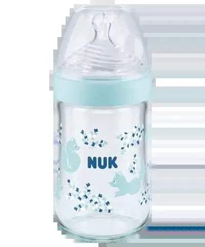 Biberon en verre 240ml NUK Nature Sense avec Temperature Control - NUK - pour bébé Maroc -www.babyboss.ma