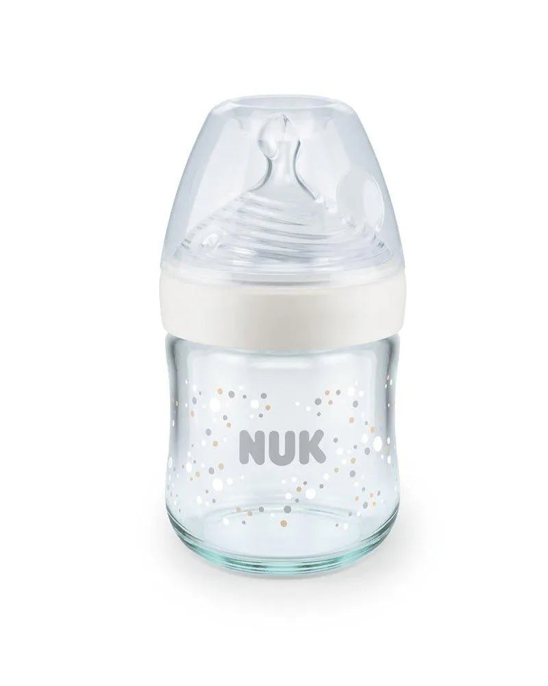 Biberon En Verre Nature Sens 120ml NUK - Blanc - Babyboss.ma - NUK - pour bébé maroc