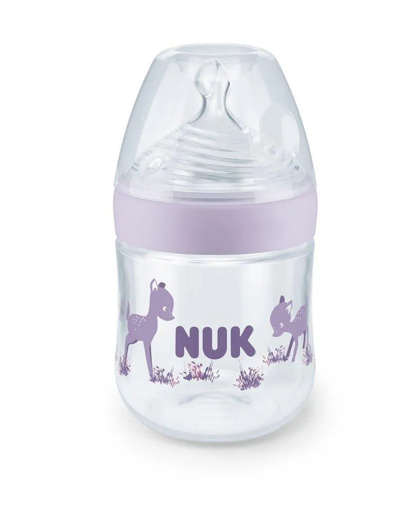 Biberon En Verre Nature Sens 120ml NUK - Mauve - Babyboss.ma - NUK - pour bébé maroc