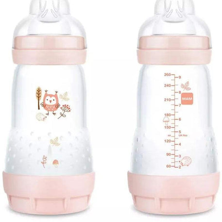 Biberon MAM Easy start anti-colique 260ml 2M+ - Corail - MAM - Biberon pour bébé Maroc -www.babyboss.ma