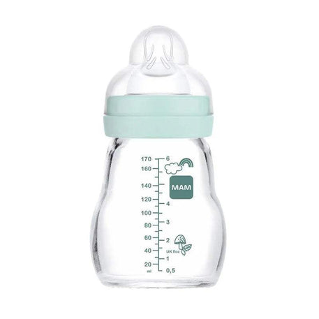 Biberon MAM en verre 170ml - Bleu - MAM - Biberon pour bébé Maroc -www.babyboss.ma