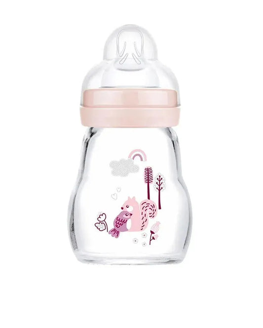 Biberon MAM en verre 170ml - Rose - Babyboss.ma - MAM - pour bébé maroc