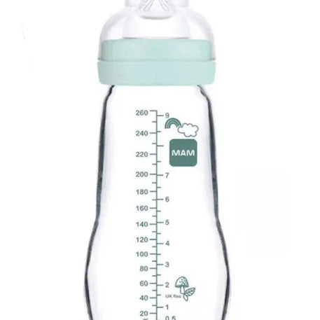 Biberon MAM en verre 260ml - Bleu - MAM - Biberon pour bébé Maroc -www.babyboss.ma