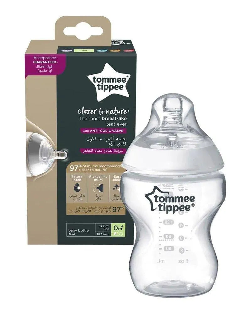 Biberon Tommee Tippee Closer to Nature 0m+ - 260ml - Babyboss.ma - Tommee Tippee - pour bébé maroc