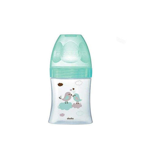 Biberon Verre Dodie Anti-Colique en Verre 150ml (0-6m) - Vert Oiseaux - Dodie - Biberon pour bébé Maroc -www.babyboss.ma