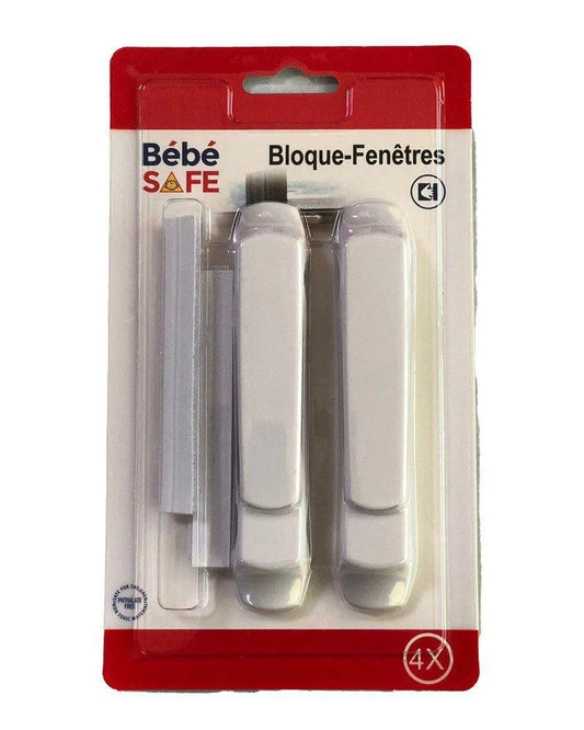 Bloque-fenêtres (4pcs) Bébé Safe - Babyboss.ma - Bébé Safe - pour bébé maroc