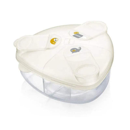 Boîte Doseuse de lait 3 compartiments MAM- Ivoire - MAM - Doseurs de Lait pour bébé Maroc -www.babyboss.ma
