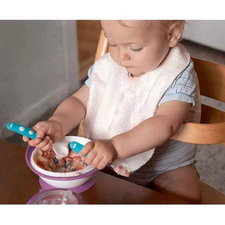 Bol d'Apprentissage avec couvercle NUK - Violet - NUK - Bols pour bébé Maroc -www.babyboss.ma