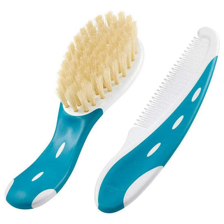 Brosse et Peigne Bébé Extra Souple NUK - Bleu - NUK - Brosses & Peignes pour bébé Maroc -www.babyboss.ma