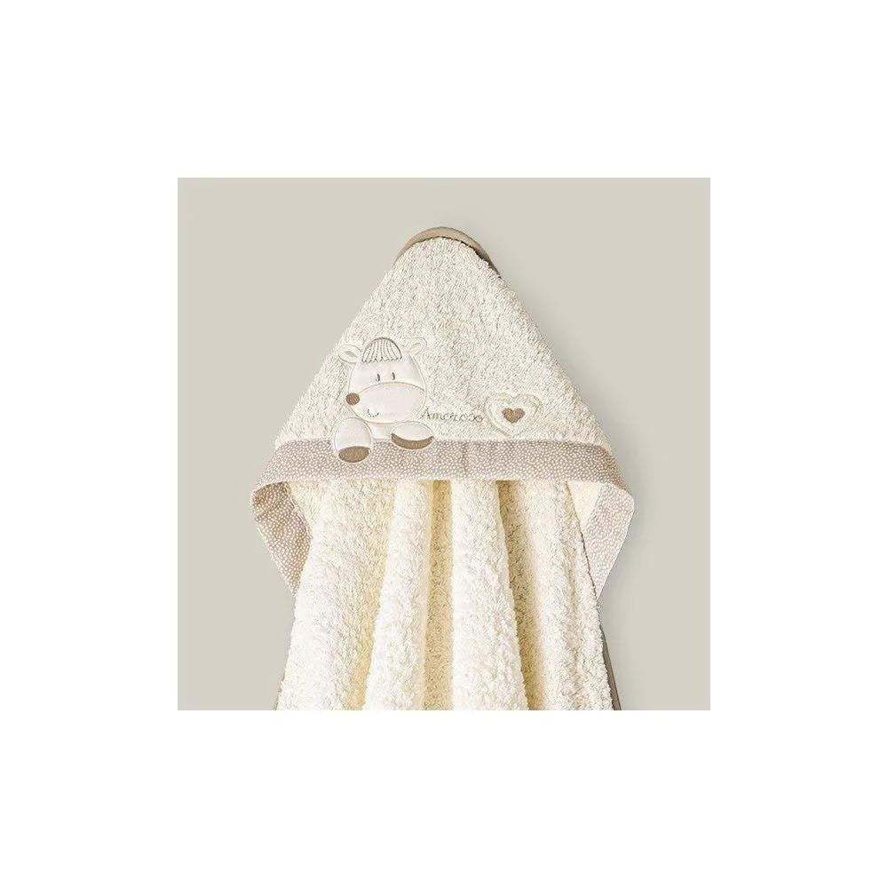 cape de bain -beige – Interbaby - BABYBOSS.ma - pour bébé Maroc -www.babyboss.ma