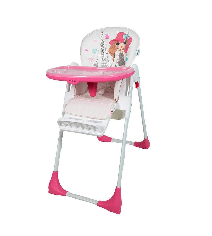 Chaise haute BHC-04 rose – MON BEBE - Babyboss.ma - mon bebe - pour bébé maroc