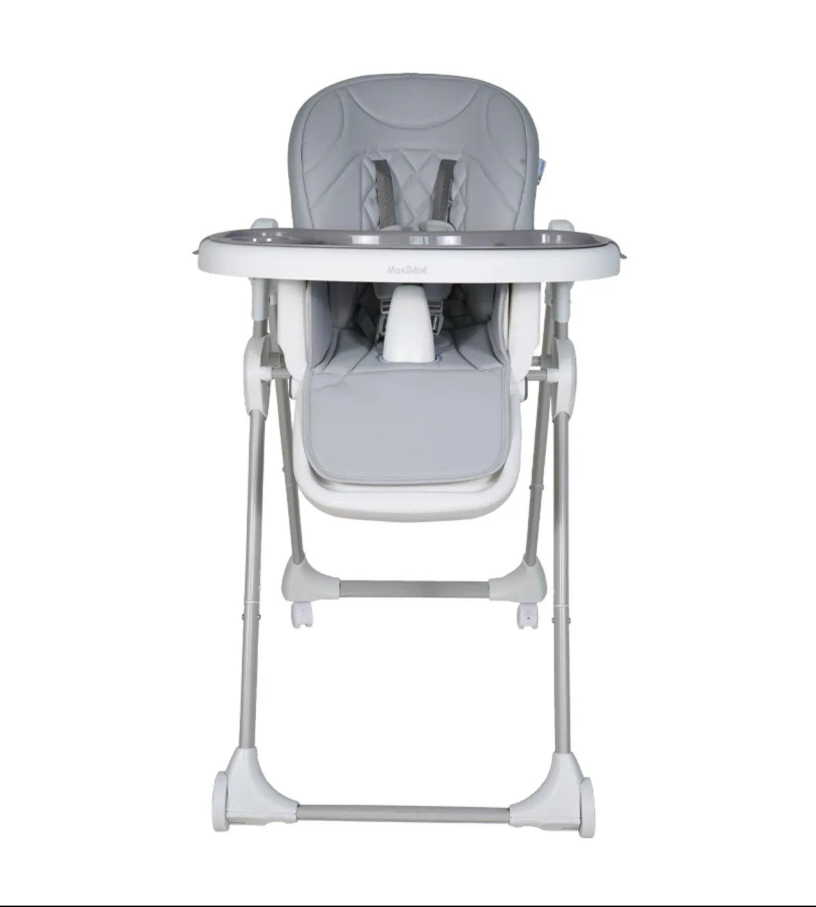 CHAISE HAUTE ÉVOLUTIVE GRIS CLAIR – MON BÉBÉ - Babyboss.ma - mon bebe - pour bébé maroc