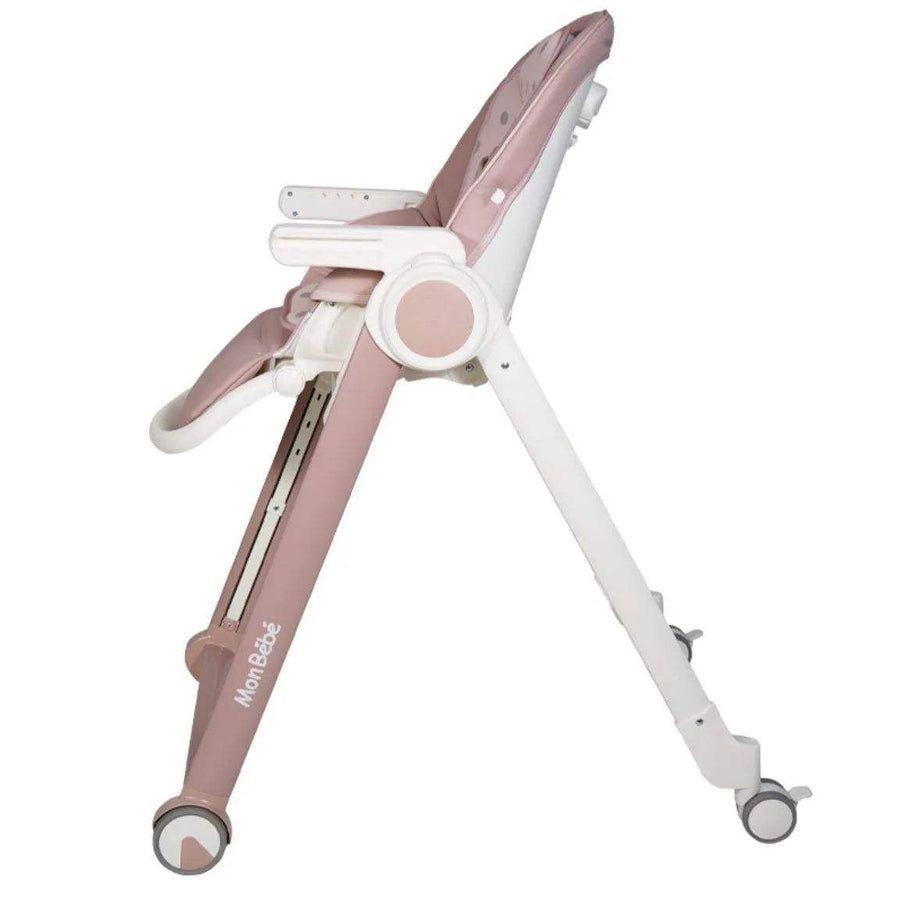 CHAISE HAUTE ÉVOLUTIVE ROSE – MON BÉBÉ - mon bebe - pour bébé Maroc -www.babyboss.ma