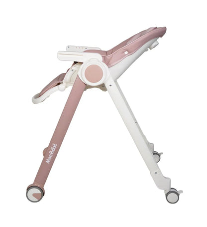 CHAISE HAUTE ÉVOLUTIVE ROSE – MON BÉBÉ - Babyboss.ma - mon bebe - pour bébé maroc