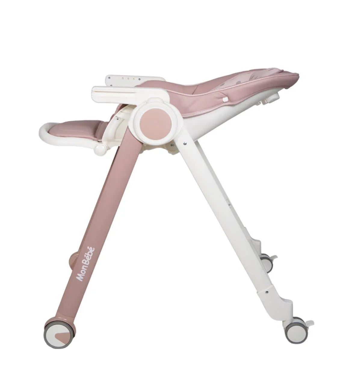 CHAISE HAUTE ÉVOLUTIVE ROSE – MON BÉBÉ - Babyboss.ma - mon bebe - pour bébé maroc