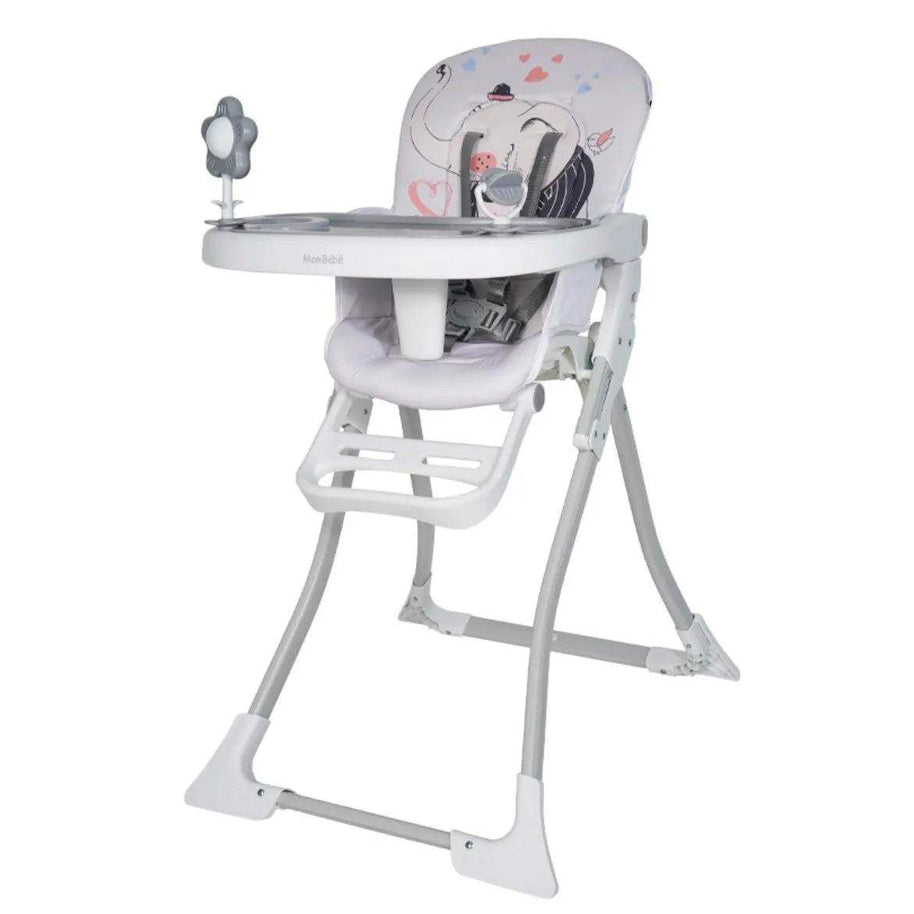 CHAISE HAUTE GRIS JUNGLE – MON BÉBÉ - mon bebe - pour bébé Maroc -www.babyboss.ma