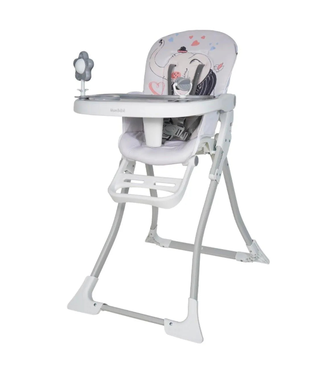 CHAISE HAUTE GRIS JUNGLE – MON BÉBÉ - Babyboss.ma - mon bebe - pour bébé maroc