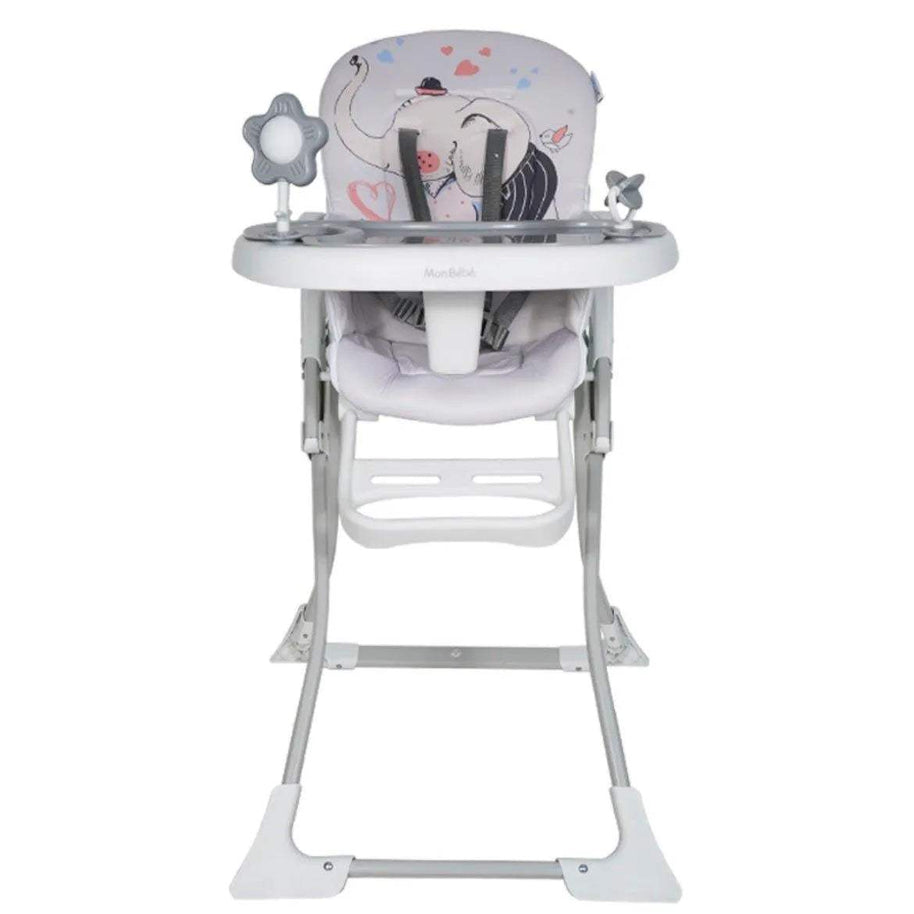 CHAISE HAUTE GRIS JUNGLE – MON BÉBÉ - mon bebe - pour bébé Maroc -www.babyboss.ma