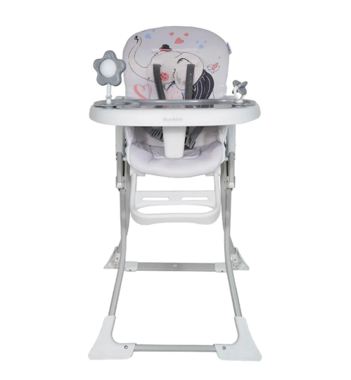 CHAISE HAUTE GRIS JUNGLE – MON BÉBÉ - Babyboss.ma - mon bebe - pour bébé maroc