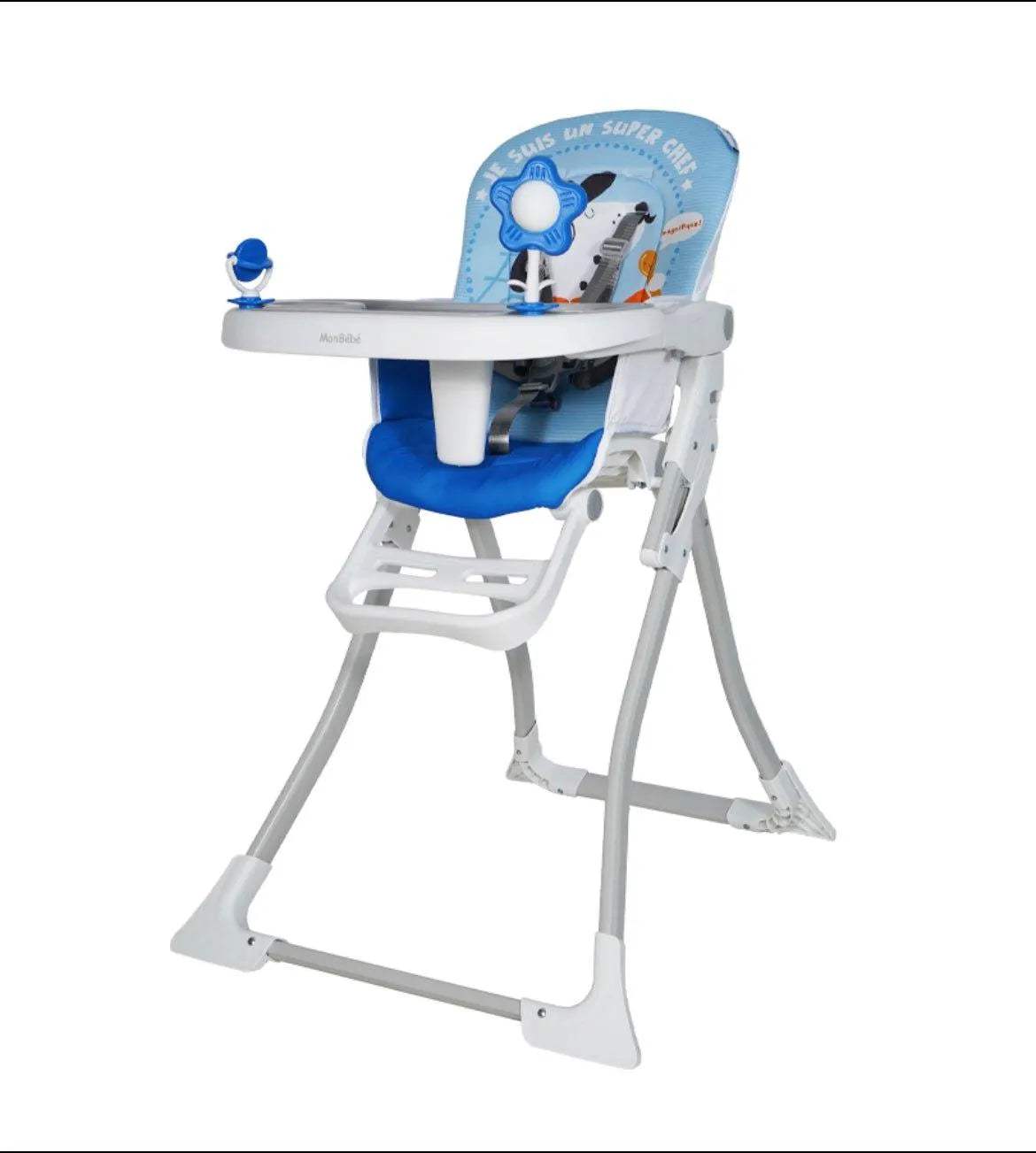 CHAISE HAUTE JUNGLE BLEU – MON BÉBÉ - mon bebe - pour bébé Maroc -www.babyboss.ma