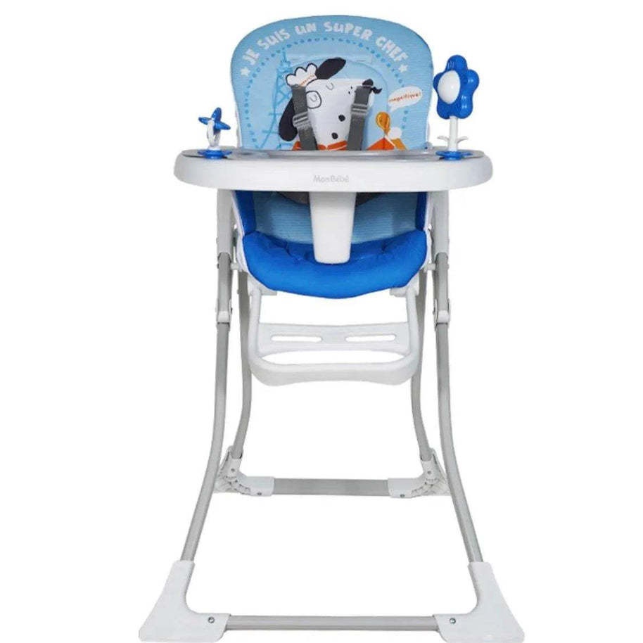 CHAISE HAUTE JUNGLE BLEU – MON BÉBÉ - mon bebe - pour bébé Maroc -www.babyboss.ma