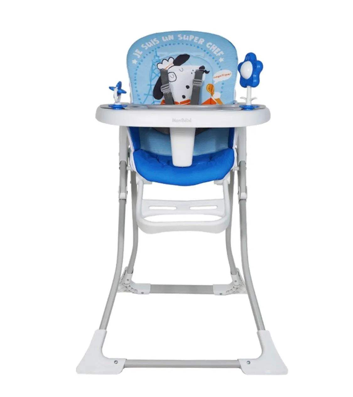 CHAISE HAUTE JUNGLE BLEU – MON BÉBÉ - mon bebe - pour bébé Maroc -www.babyboss.ma