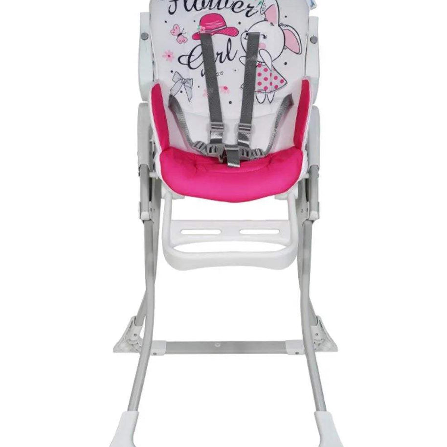CHAISE HAUTE JUNGLE ROSE – MON BÉBÉ - mon bebe - pour bébé Maroc -www.babyboss.ma