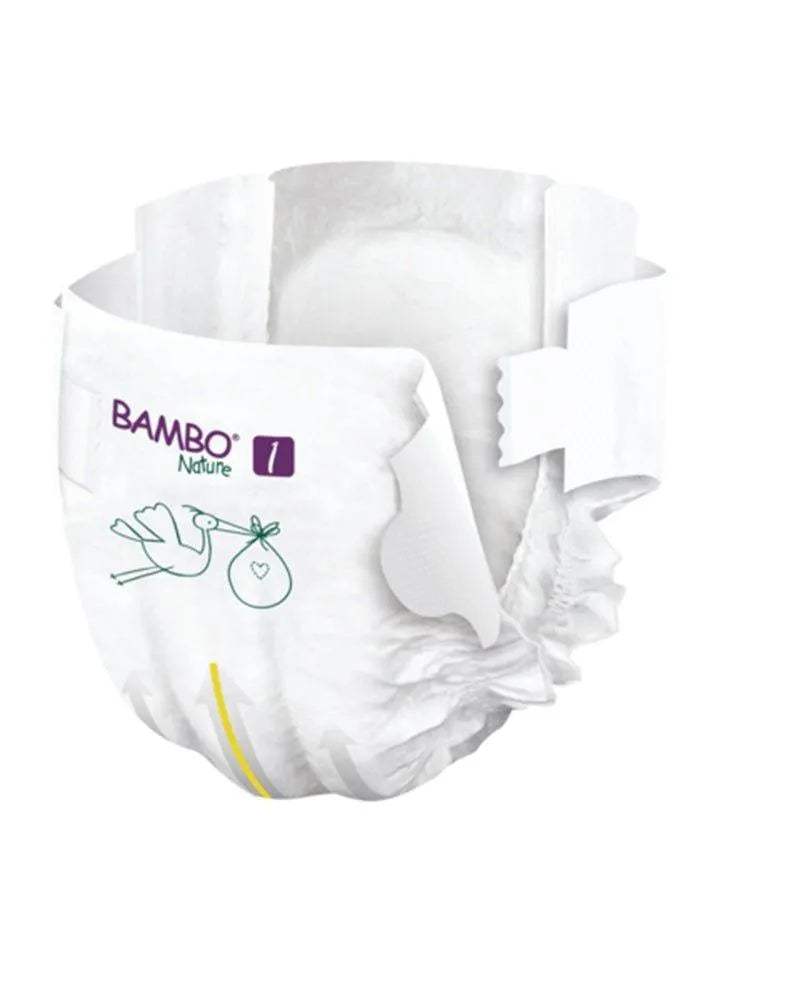 Couches Bambo Nature Taille 1 (2-4 kg) - Bambo Nature - Hygiène et Soin pour bébé Maroc -www.babyboss.ma