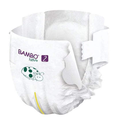 Couches Bambo Nature Taille 2 (3-6 kg) - 30 unités - Bambo Nature - Hygiène et Soin pour bébé Maroc -www.babyboss.ma