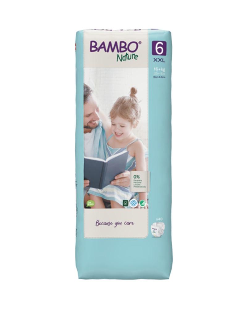 Couches Bambo Nature Taille 6 (16kg+) 40 unités - BABYBOSS - Bambo Nature - pour bébé maroc