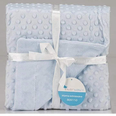 Couverture chaude inter baby Gris 80×110 cm - Interbaby - pour bébé Maroc -www.babyboss.ma