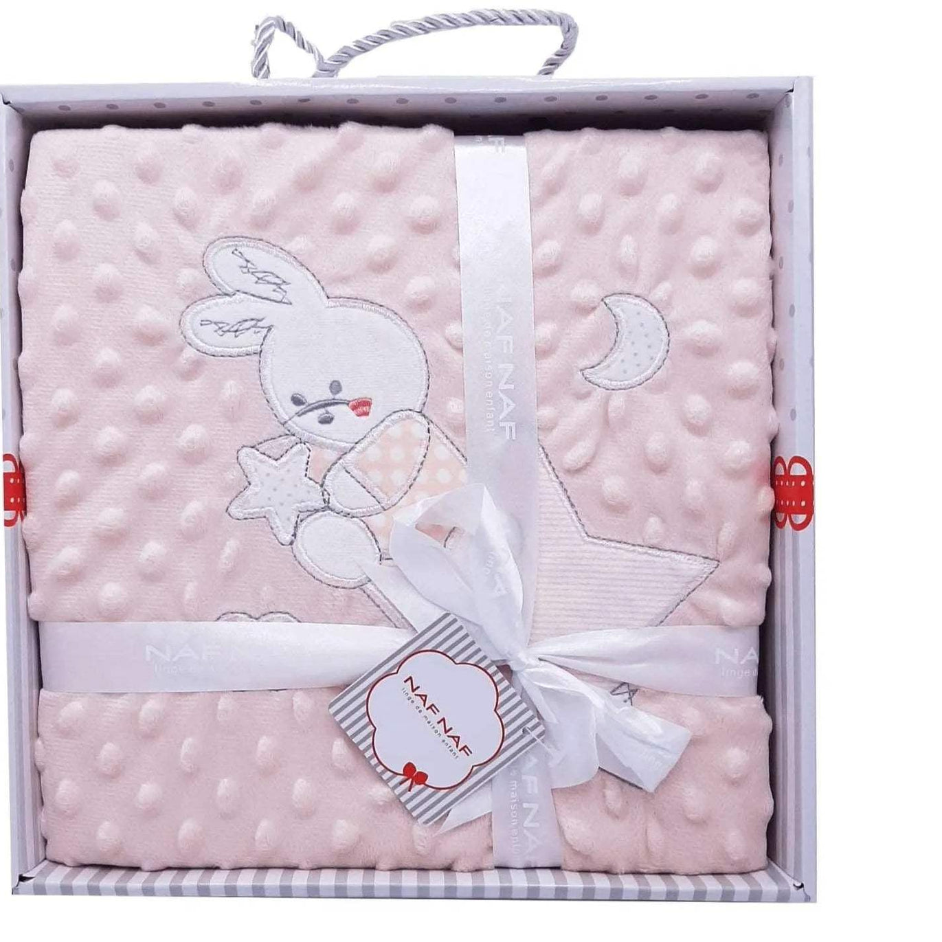Couverture Nafnaf 80cm×110cm - Naf Naf - pour bébé Maroc -www.babyboss.ma