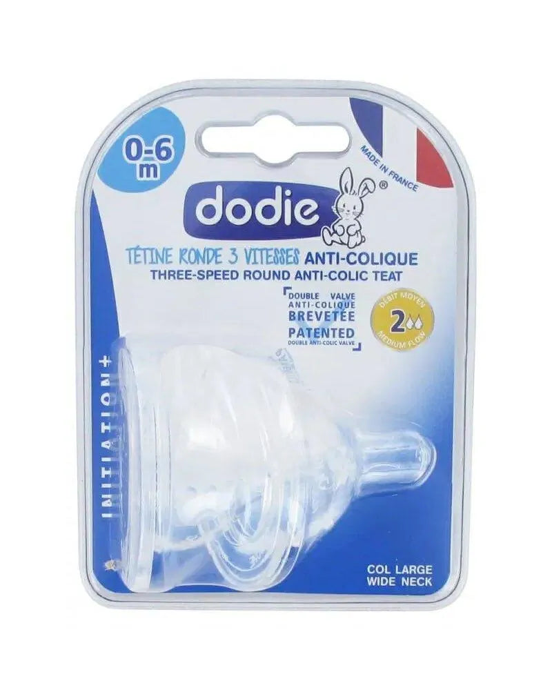 Dodie Lot de 2 Tétines Ini+ Anti-Colique D2 0-6M - Babyboss.ma - Dodie - pour bébé maroc